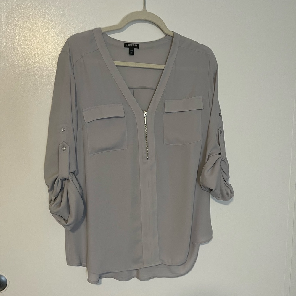 Express women’s gray blouse. Gently used.